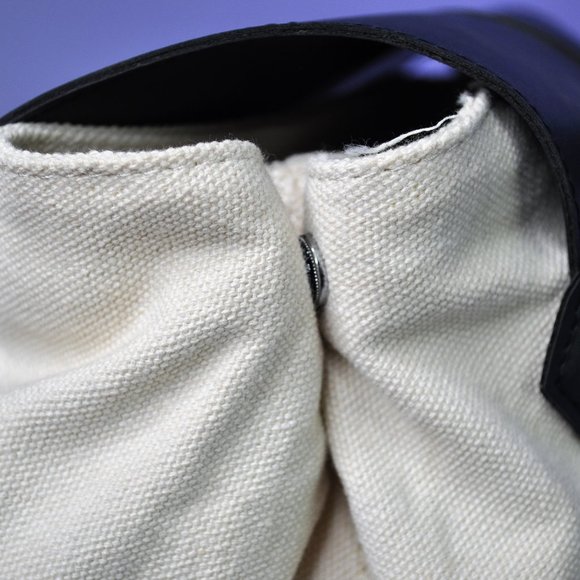 Deux Lux Demi Canvas Backpack in Off-White/Cream & Black - Picture 10 of 13